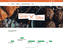Tablet Screenshot of goanbites.com